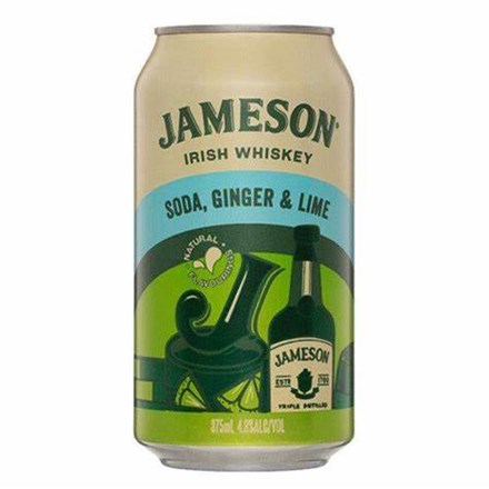 Jameson soda ginger and lime 4.8% 10pk 375ml cans Jameson soda ginger and lime 4.8% 10pk 375ml cans