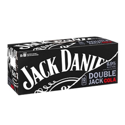 JACK DANIEL'S DOUBLE JACK 10PK CANS 330ml JACK DANIEL'S DOUBLE JACK 10PK CANS